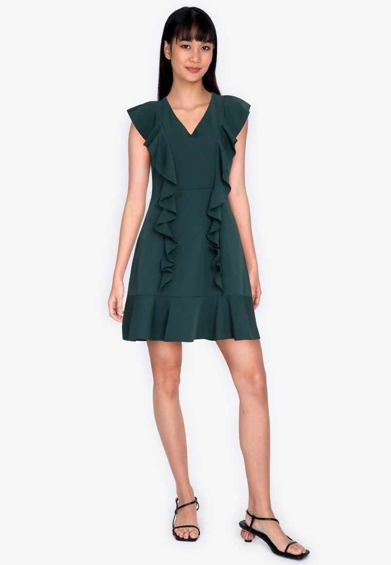 ZALORA BASICS Flutter Sleeve Mini Dress - Billede 4