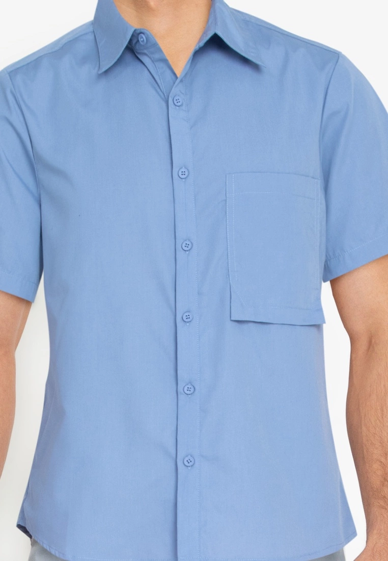 ZALORA BASICS Hanging Pocket Short Sleeve Shirt - Billede 3