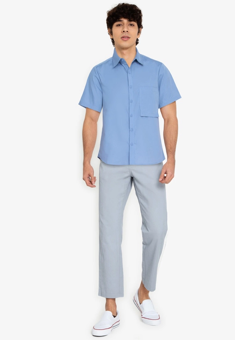 ZALORA BASICS Hanging Pocket Short Sleeve Shirt - Billede 4