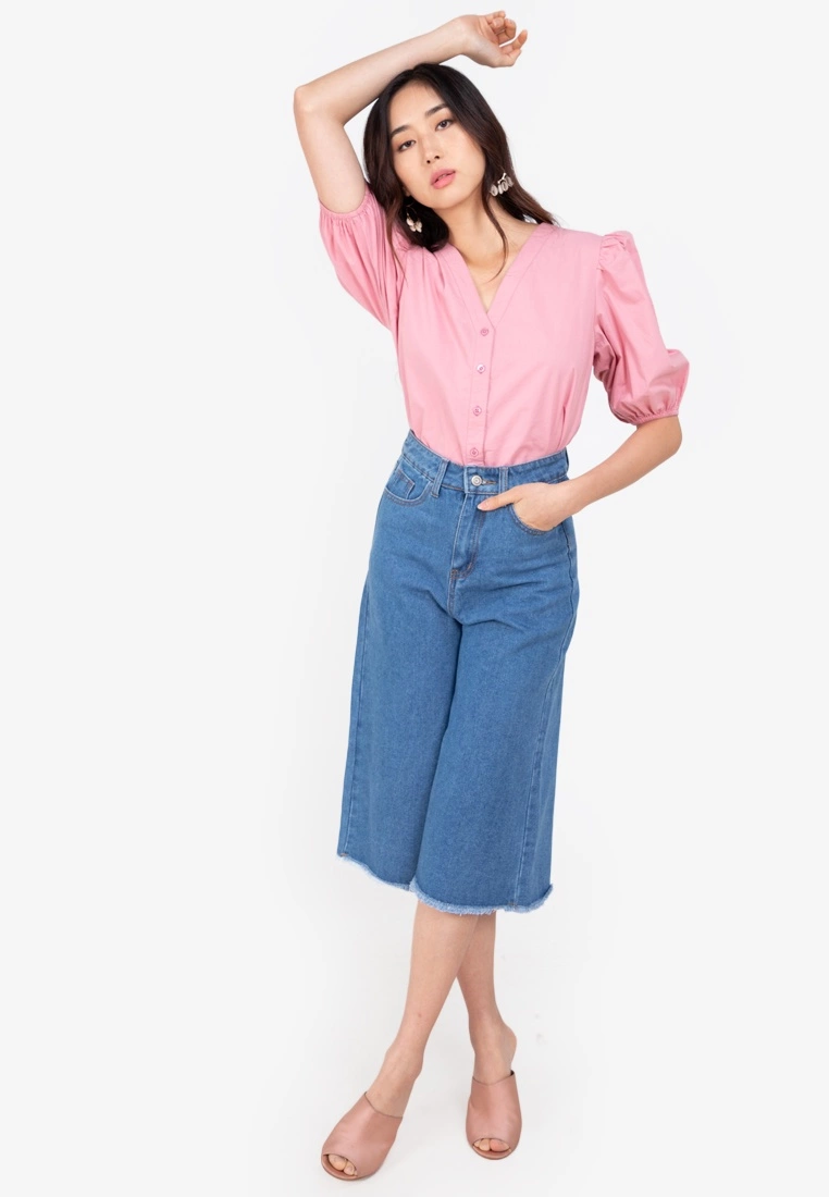 ZALORA BASICS Puff Sleeve Blouse - Billede 4