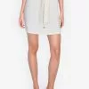 ZALORA BASICS Button Front Tie Belt Mini Skirt