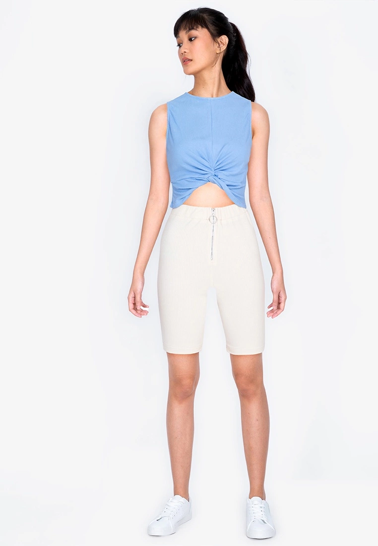 ZALORA BASICS Twist Hem Rib Tank Top - Billede 4