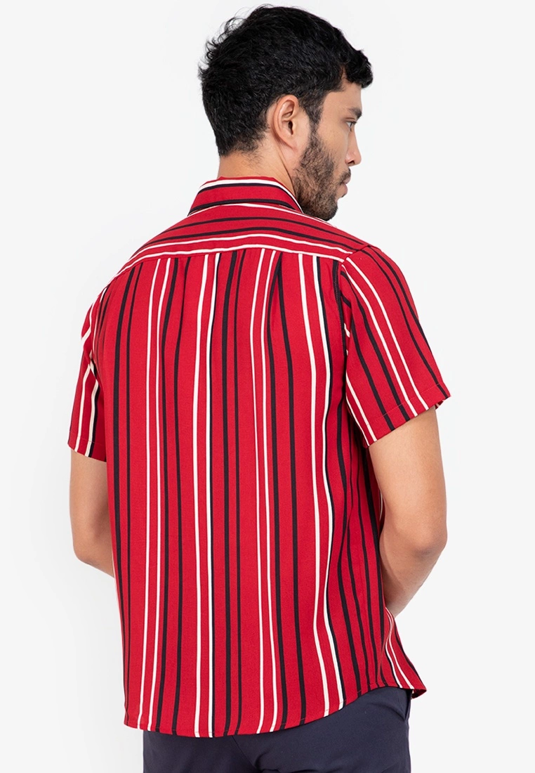 ZALORA BASICS Multi Stripes Short Sleeve Shirt - Billede 2