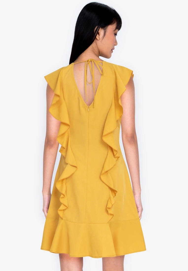 ZALORA BASICS Flutter Sleeve Mini Dress - Billede 2