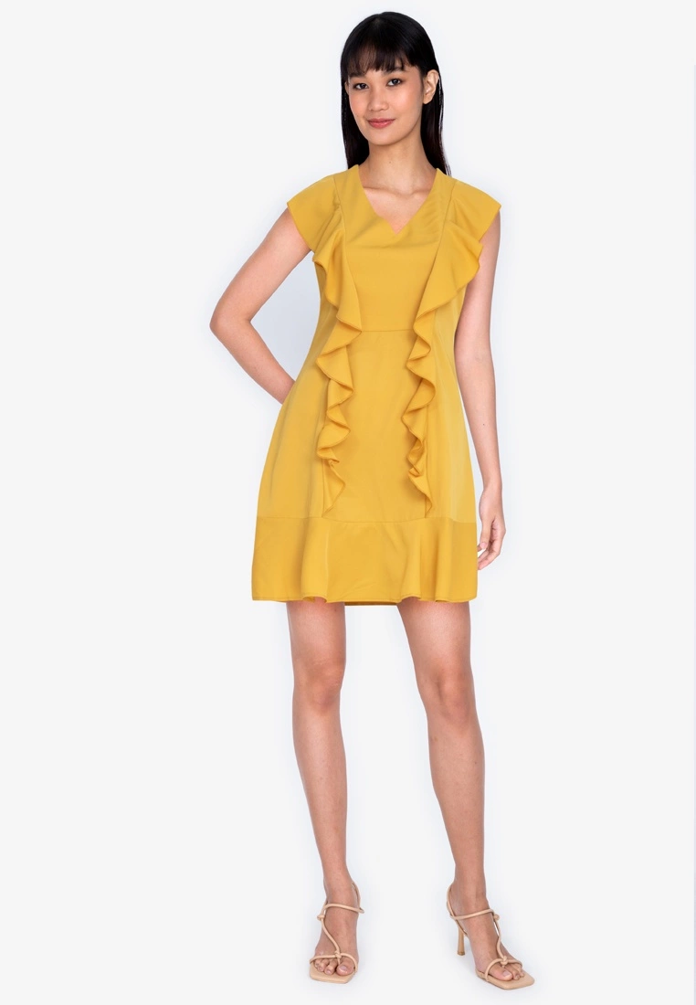 ZALORA BASICS Flutter Sleeve Mini Dress - Billede 4