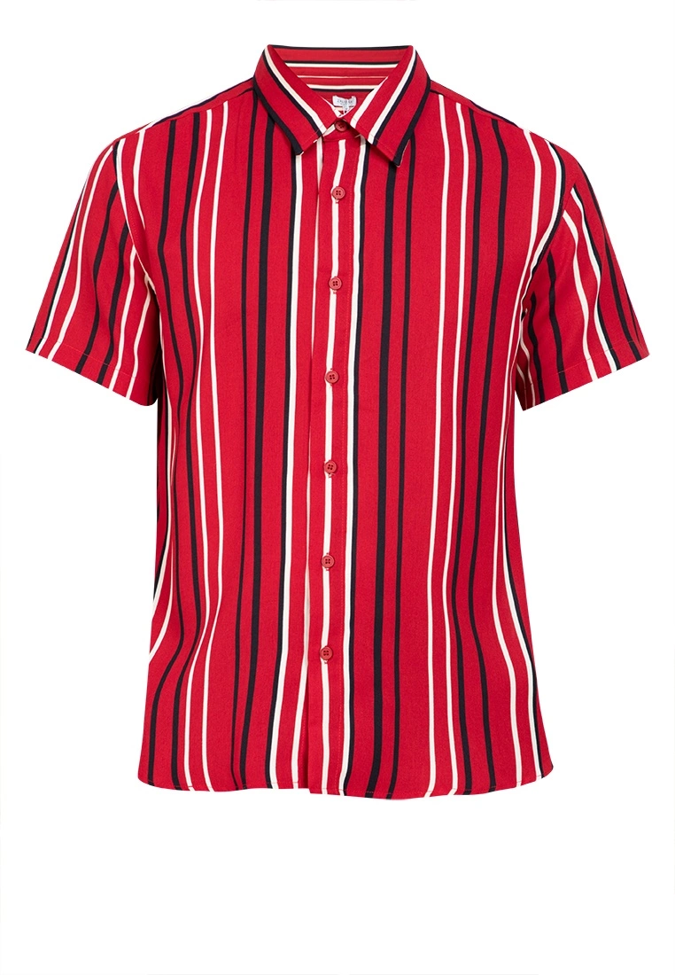 ZALORA BASICS Multi Stripes Short Sleeve Shirt - Billede 5