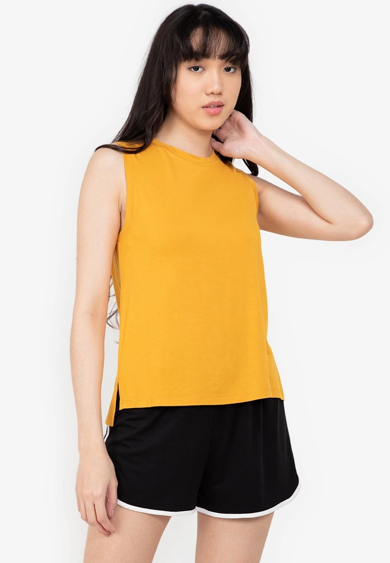ZALORA BASICS Basic Sleeveless T-shirt