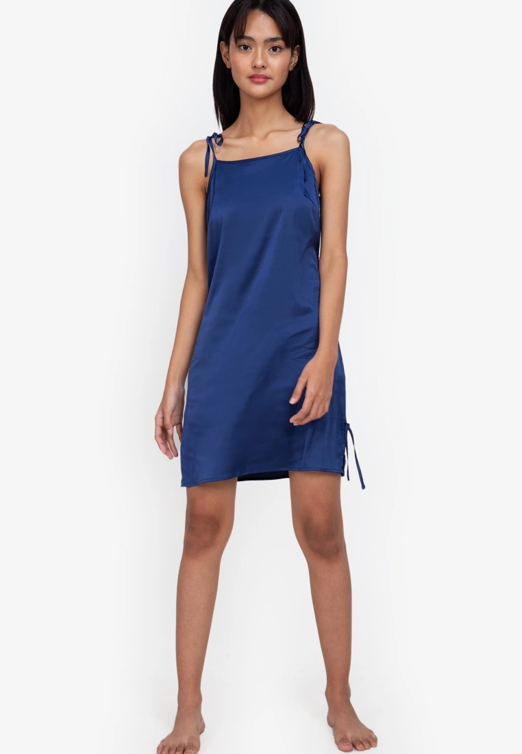 ZALORA BASICS Lounge Ribbon Detail Slip Dress - Billede 4