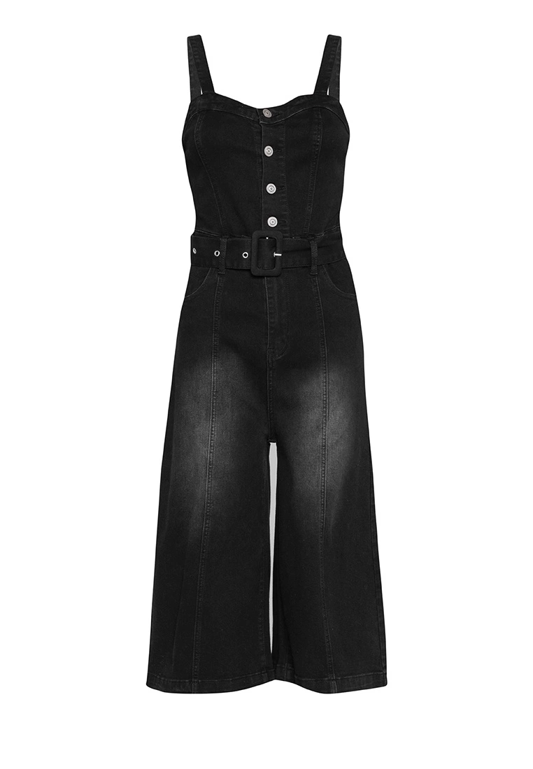 ZALORA BASICS Button Front Culotte Jumpsuit - Billede 5