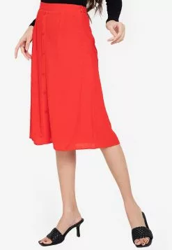 ZALORA BASICS Button Drape Skirt