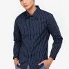 ZALORA BASICS Slim Fit Wide Stripes Shirt