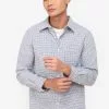 ZALORA BASICS Mini Seersucker Check Shirt
