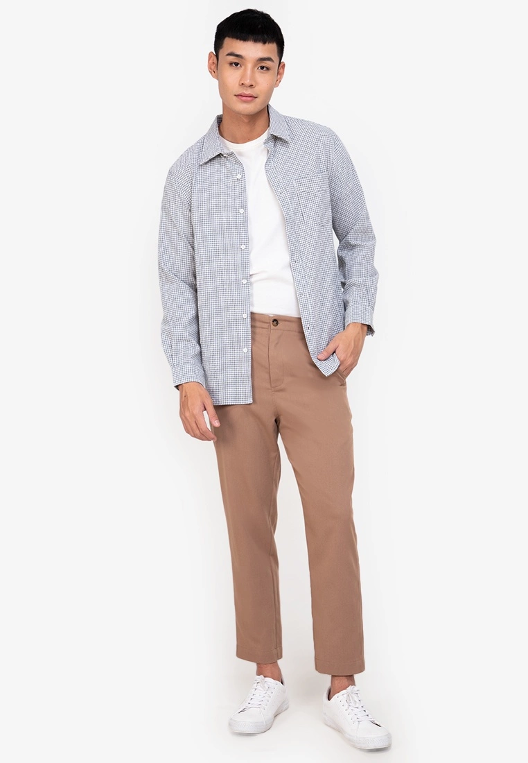 ZALORA BASICS Mini Seersucker Check Shirt - Billede 4