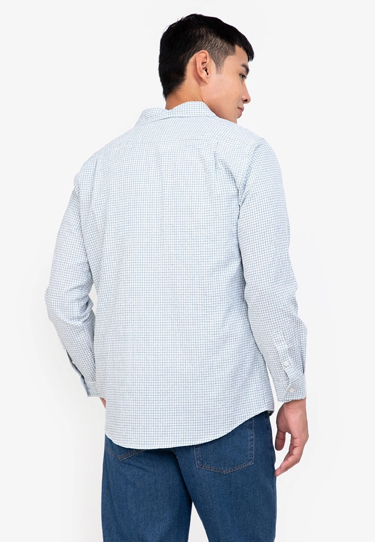 ZALORA BASICS Mini Seersucker Check Shirt - Billede 2