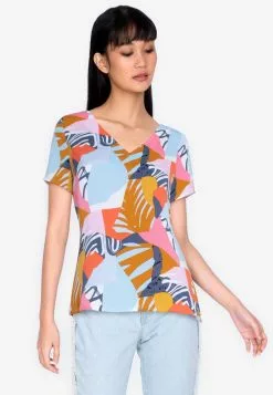 ZALORA BASICS T Back Short Sleeve Top
