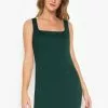 ZALORA BASICS Square Neck Bodycon Dress
