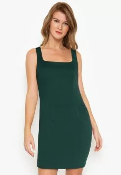 ZALORA BASICS Square Neck Bodycon Dress