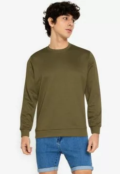 ZALORA BASICS Sleeve Patch Pullover