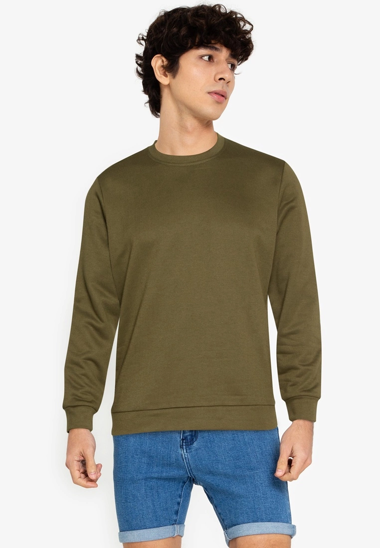 ZALORA BASICS Sleeve Patch Pullover