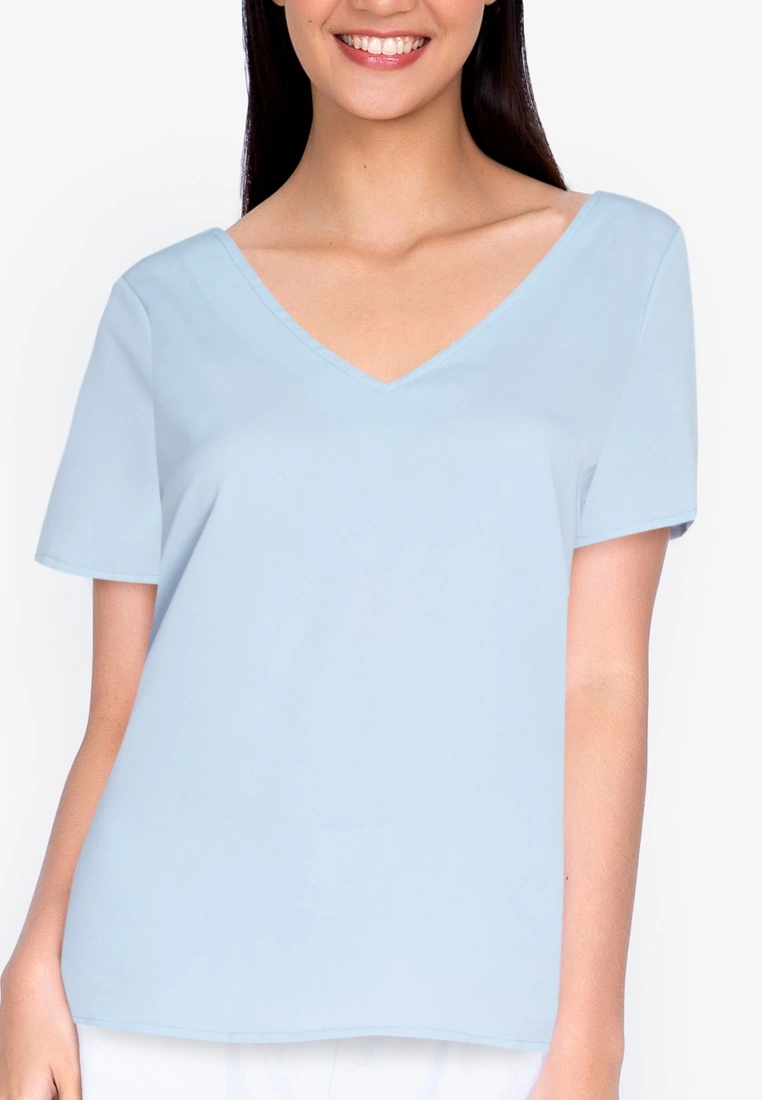 ZALORA BASICS T Back Short Sleeve Top - Billede 3