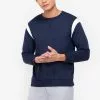 ZALORA BASICS Contrast Sleeve Panel Pullover