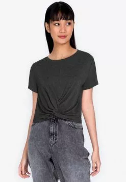 ZALORA BASICS Knot Detail T-Shirt