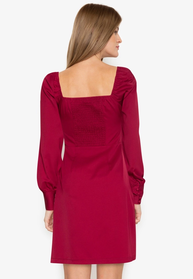 ZALORA BASICS Full Length Puff Sleeve Mini Dress - Billede 2