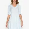 ZALORA BASICS V-Neck Babydoll Dress