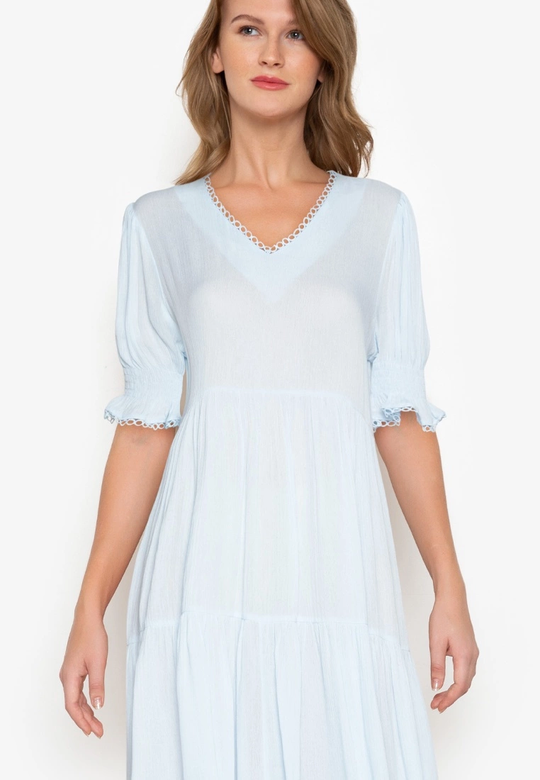 ZALORA BASICS V-Neck Babydoll Dress - Billede 3