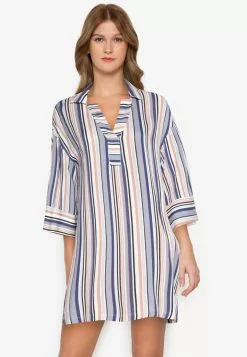 ZALORA BASICS Striped Shirt Dress