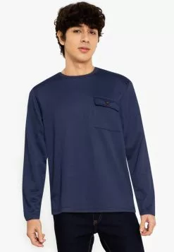 ZALORA BASICS Flap Pocket Pullover