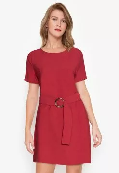 ZALORA BASICS Mini Sheath Dress With Belt