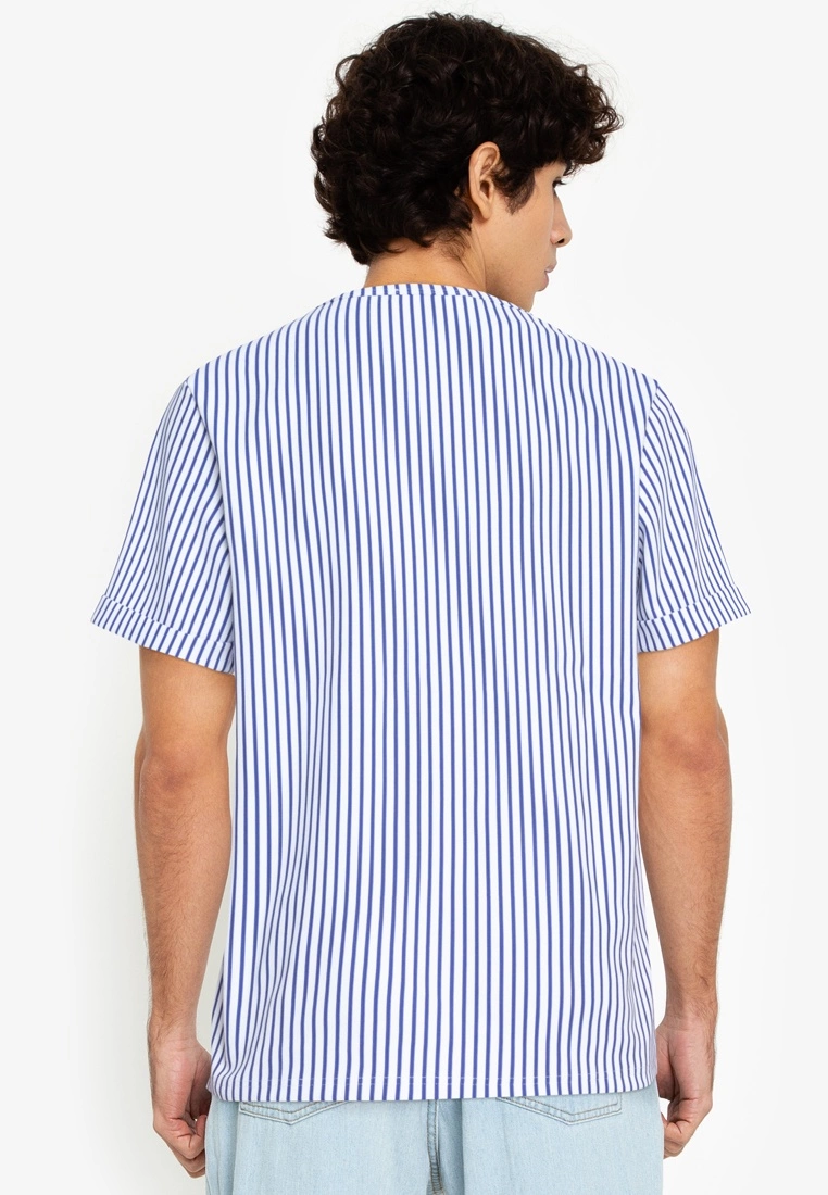 ZALORA BASICS Textured Stripes T-Shirt - Billede 2