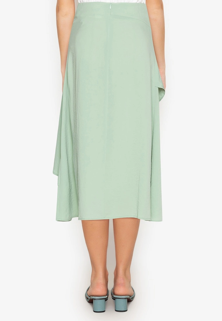 ZALORA BASICS Asymmetric Ruffle Midi Skirt - Billede 2