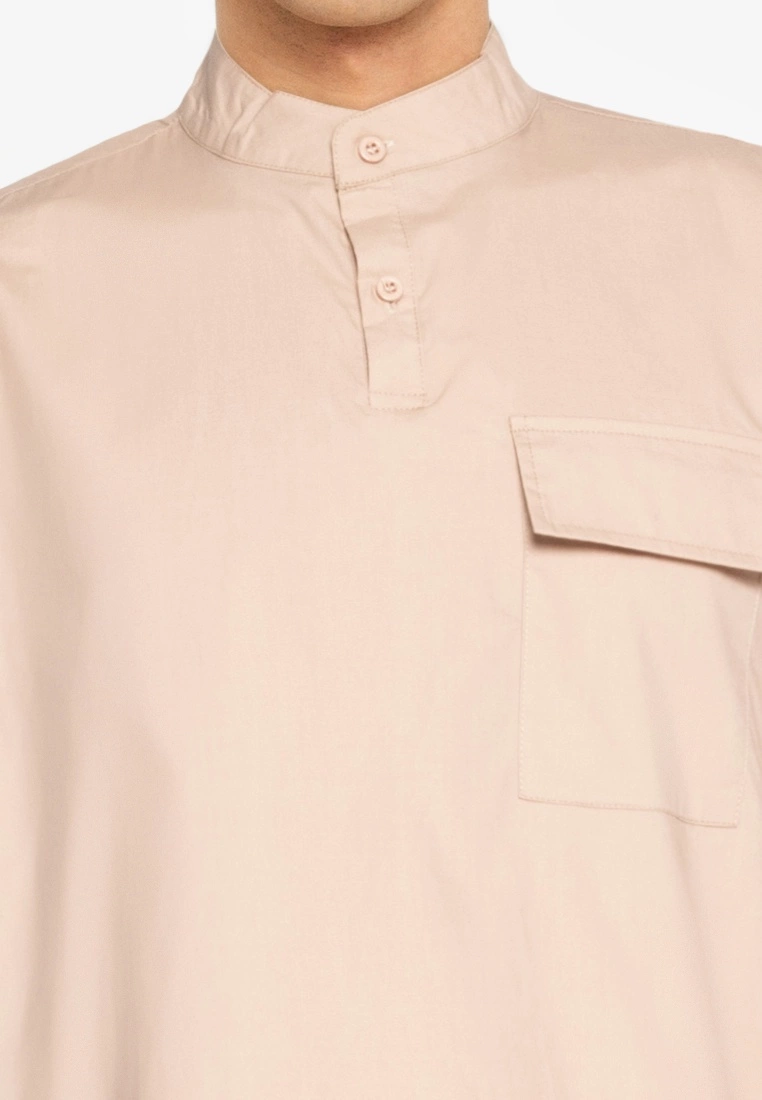 ZALORA BASICS Patch Pocket Half Placket Shirt - Billede 3