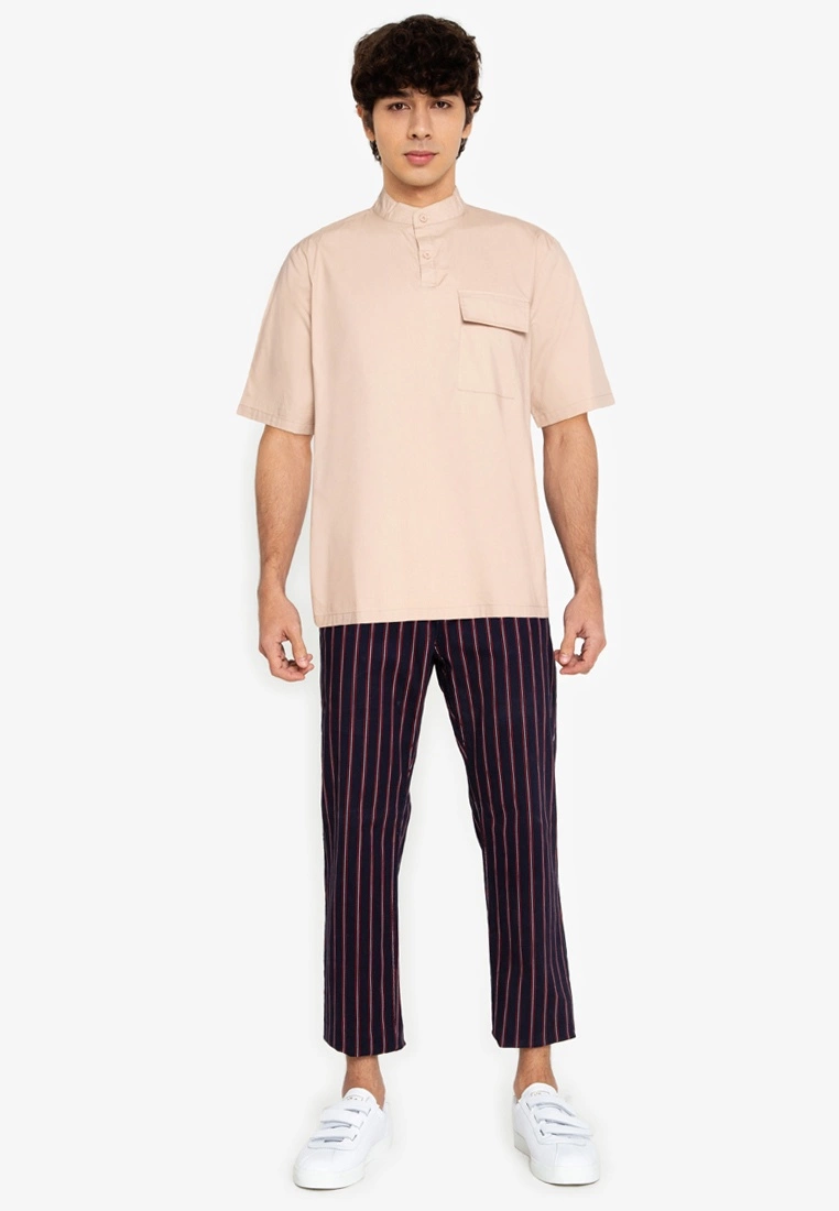 ZALORA BASICS Patch Pocket Half Placket Shirt - Billede 4