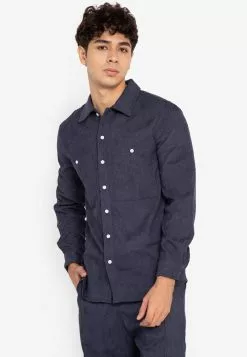 ZALORA BASICS Two Pocket Over Shirt