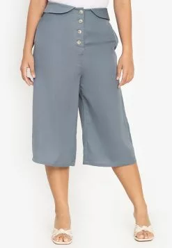 ZALORA BASICS Foldover Button Culottes