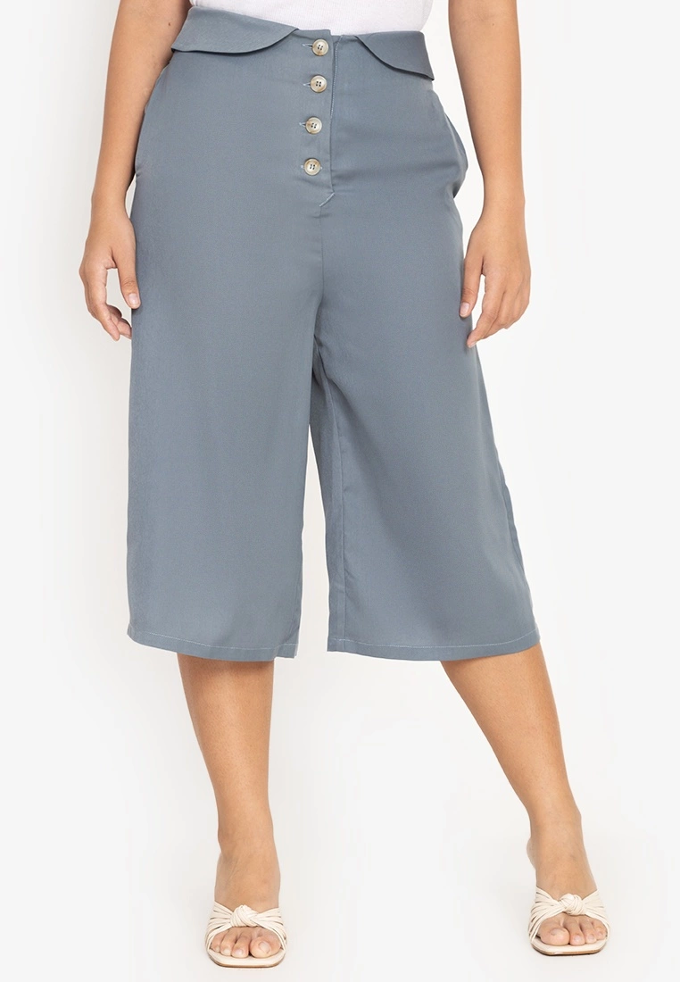 ZALORA BASICS Foldover Button Culottes