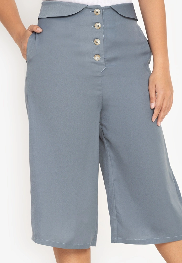 ZALORA BASICS Foldover Button Culottes - Billede 3