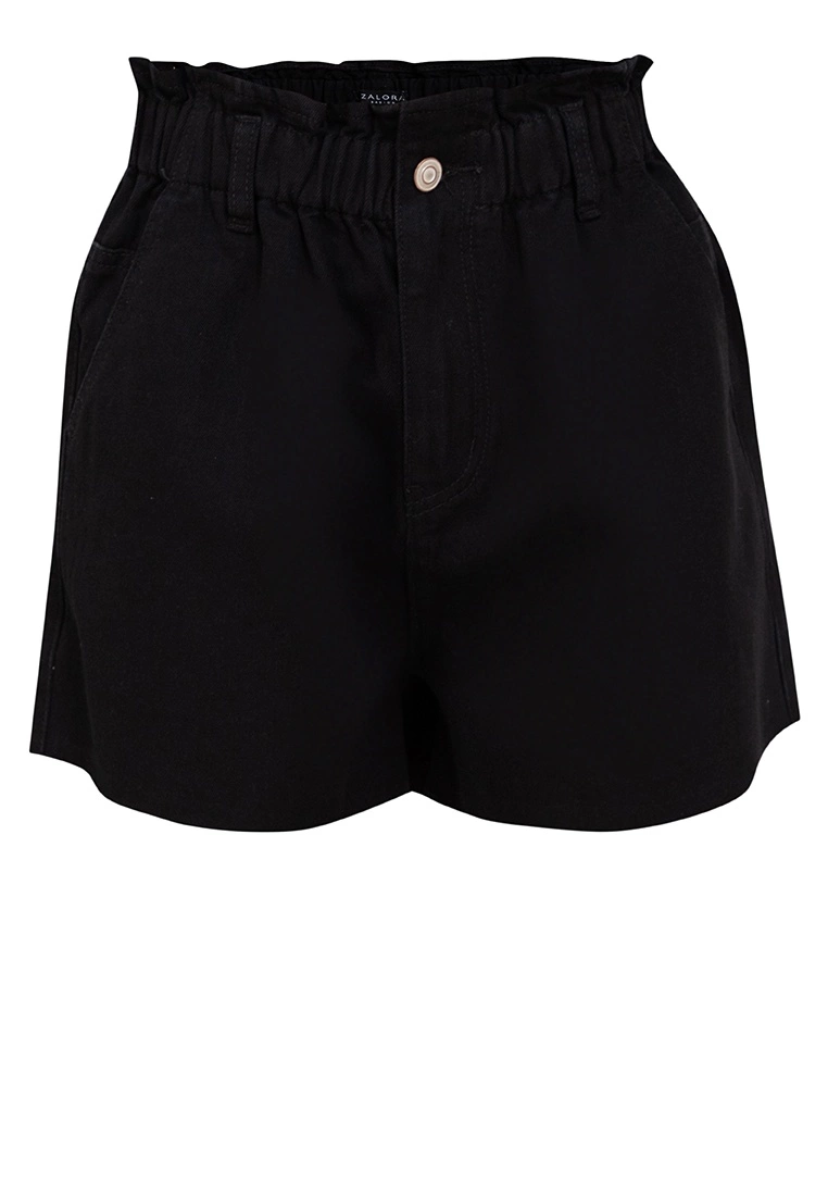 ZALORA BASICS Raw Hem Paperbag Denim Shorts - Billede 5