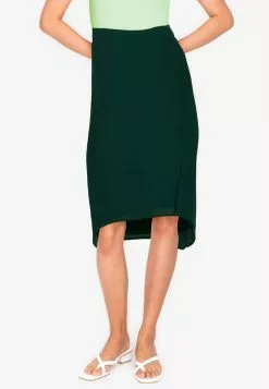 ZALORA BASICS Midi Skirt with Slit