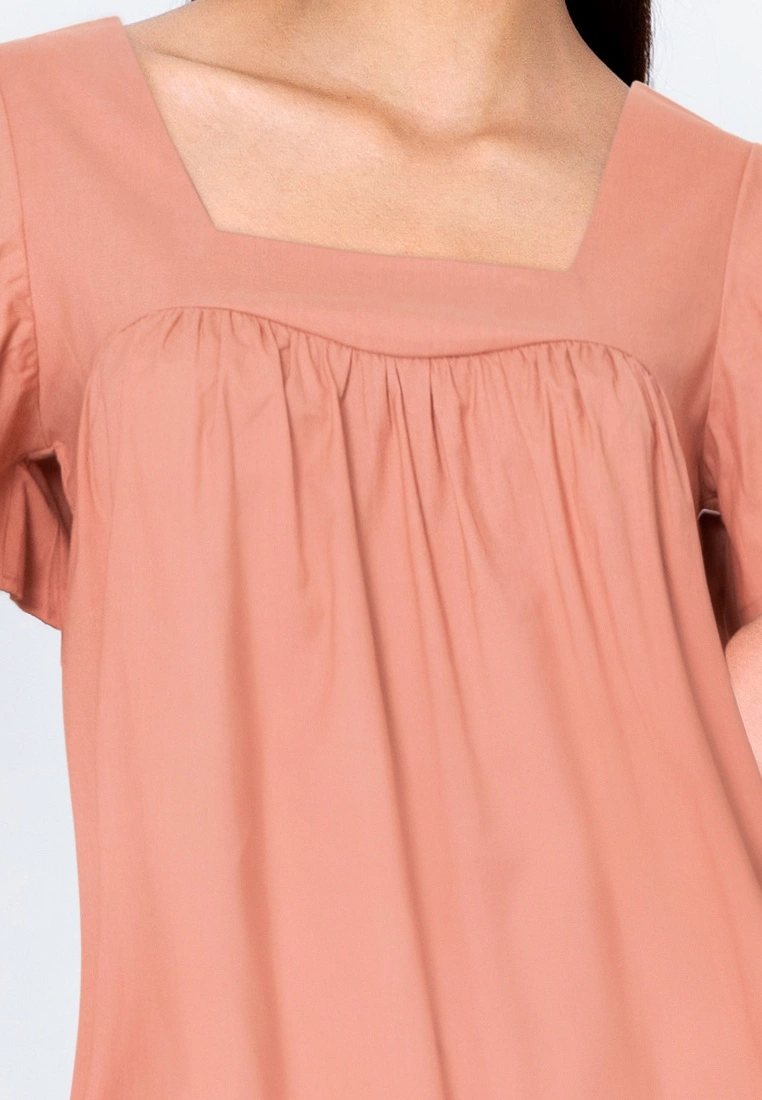 ZALORA BASICS Square Neck Smock Dress - Billede 3