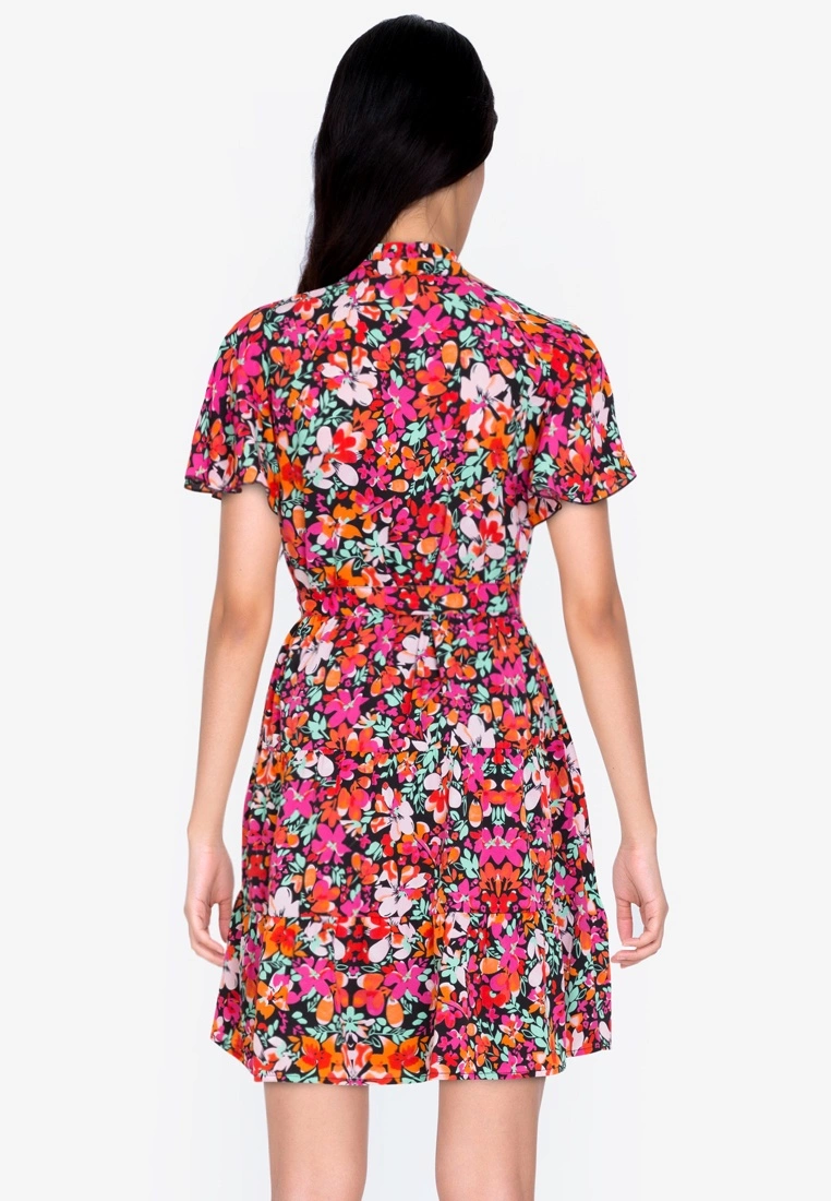 ZALORA BASICS Ruffle Sleeve Shirt Dress - Billede 2