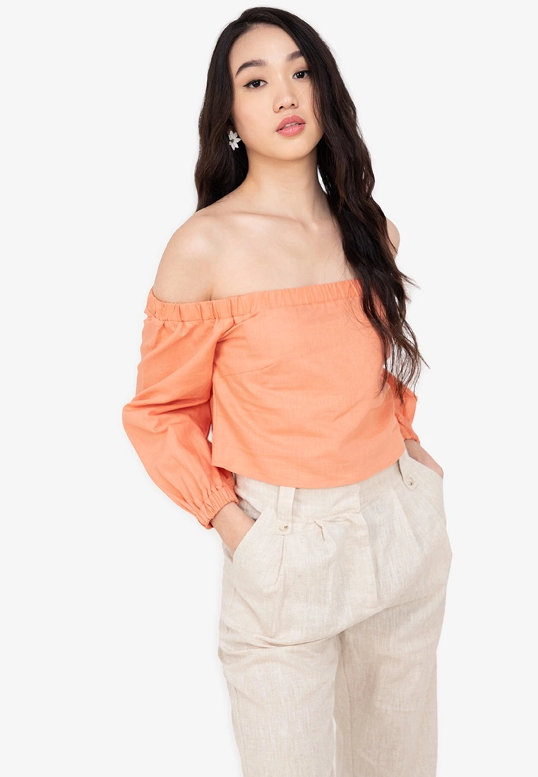 ZALORA BASICS Off Shoulder Top