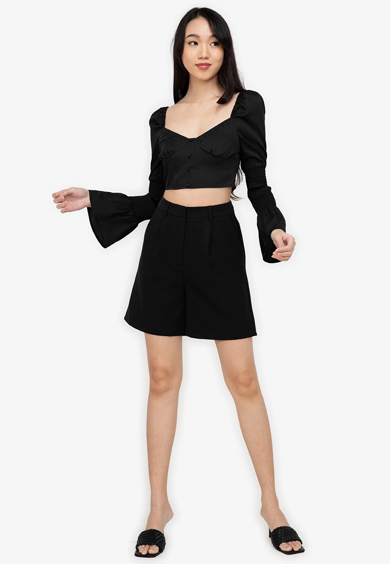 ZALORA BASICS Puff Shoulders Long Sleeve Blouse - Billede 4