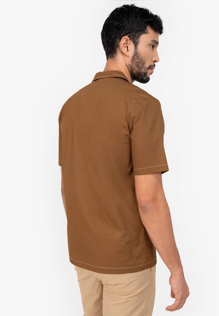 ZALORA BASICS Oversize Constrast Stitch Shirt - Billede 2