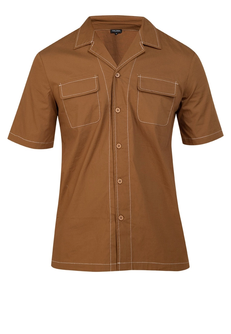 ZALORA BASICS Oversize Constrast Stitch Shirt - Billede 5