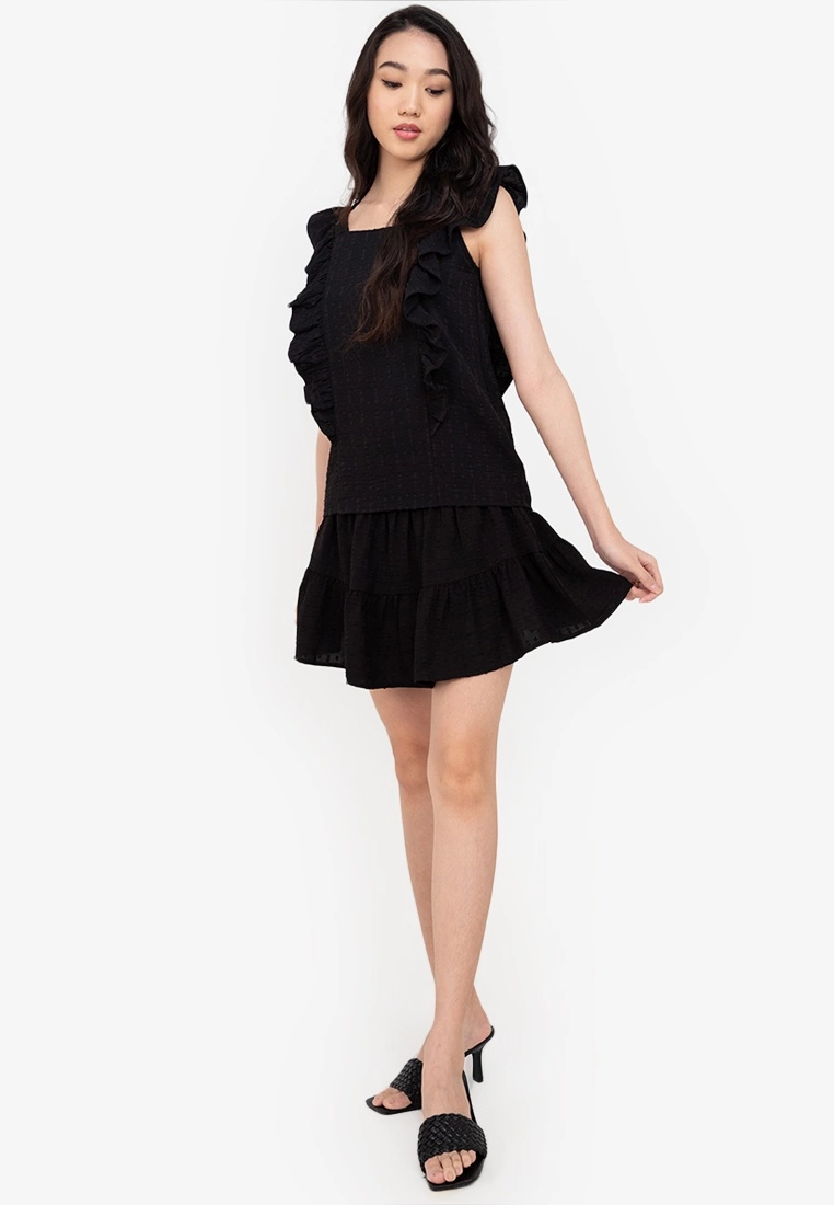 ZALORA BASICS Ruffle Sleeve Top - Billede 4