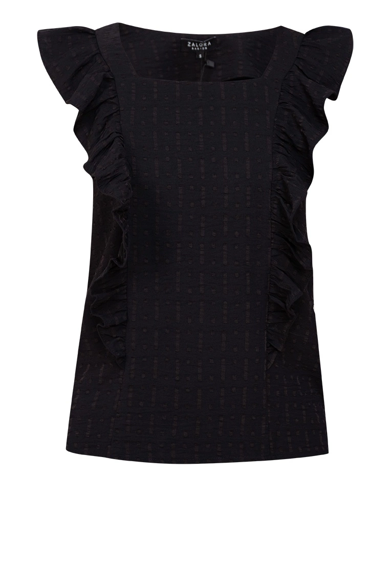 ZALORA BASICS Ruffle Sleeve Top - Billede 5
